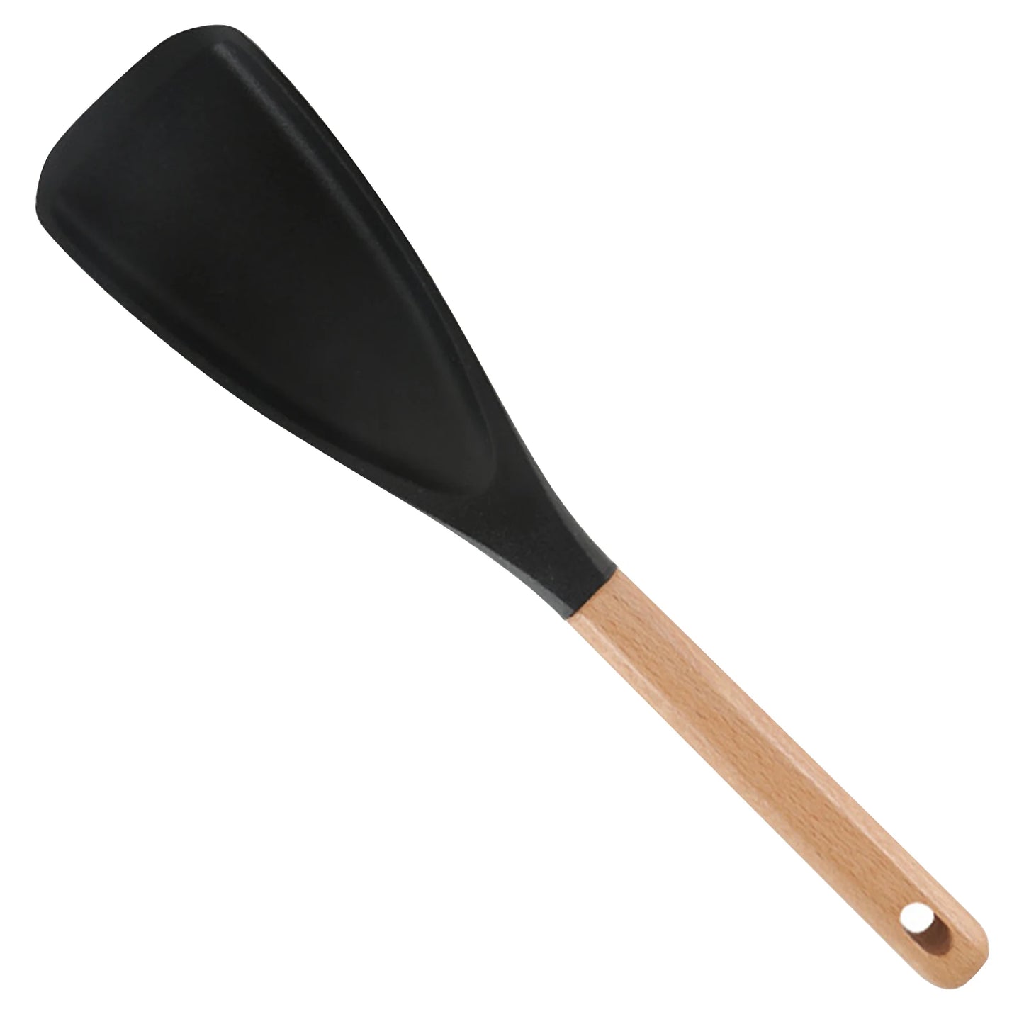 Silicone Cooking Spoon with Wooden Handle
