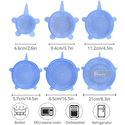 Reusable Silicone Stretch Lids