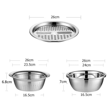Vegetable Slicer & Grater with Drain Basket
